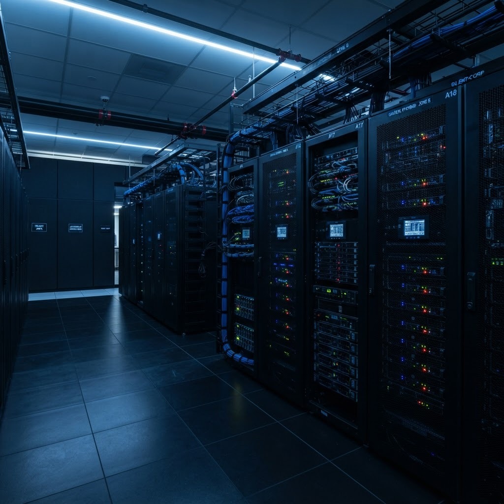 AxiomWeb secure infrastructure — enterprise data center